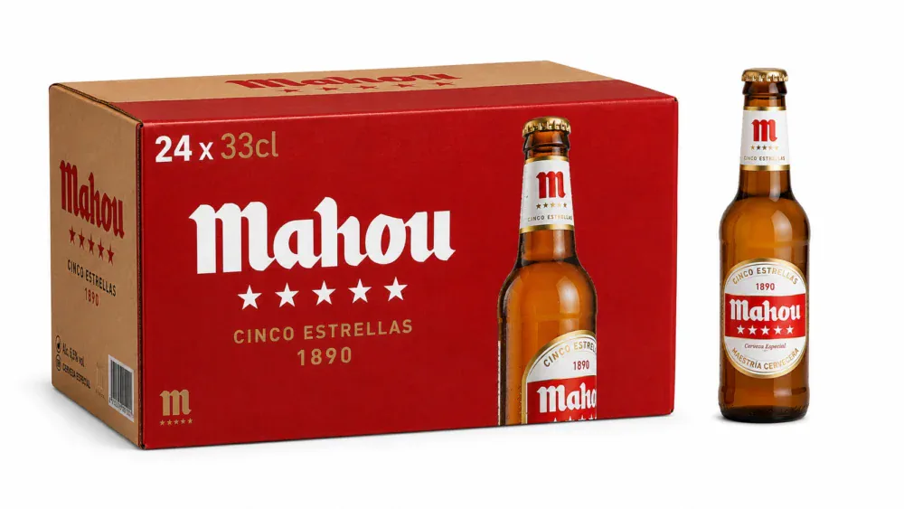 Cerveza Mahou Clásica (Rubia) | Caja de 24 Botellas (33 cl) - Cristal - imagen 2