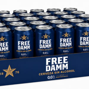 Cerveza Free Damm (Sin Alcohol) | Caja de 24 Latas (33 cl)