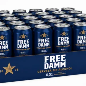 Cerveza Free Damm (Sin Alcohol) | Caja de 24 Latas (33 cl) - imagen 2
