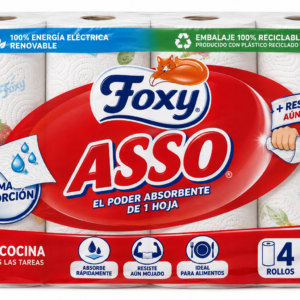Foxy Papel Cocina Asso 18 M / 4 UDS