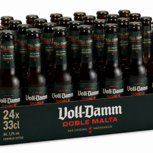 Cerveza Voll-Damm (Doble Malta) | Caja de 24 Botellas (33 cl) - Cristal