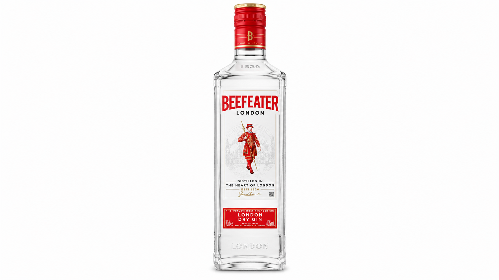 Ginebra Beefeater London Dry Botella de 70 cl - Cristal