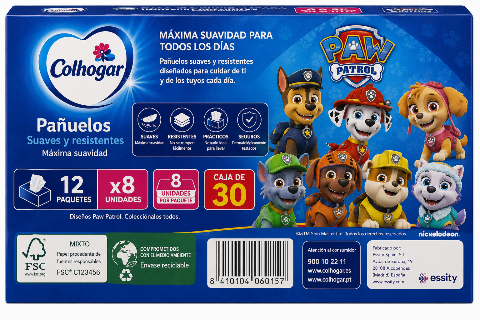 Colhogar Pañuelos Patrulla Canina 8U - Imagen 2