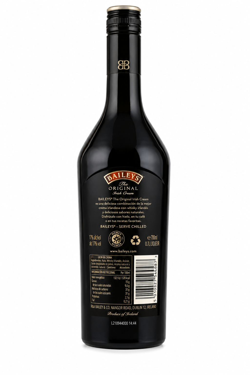 Crema Baileys Original Botella 70 cl Cristal - Imagen 2