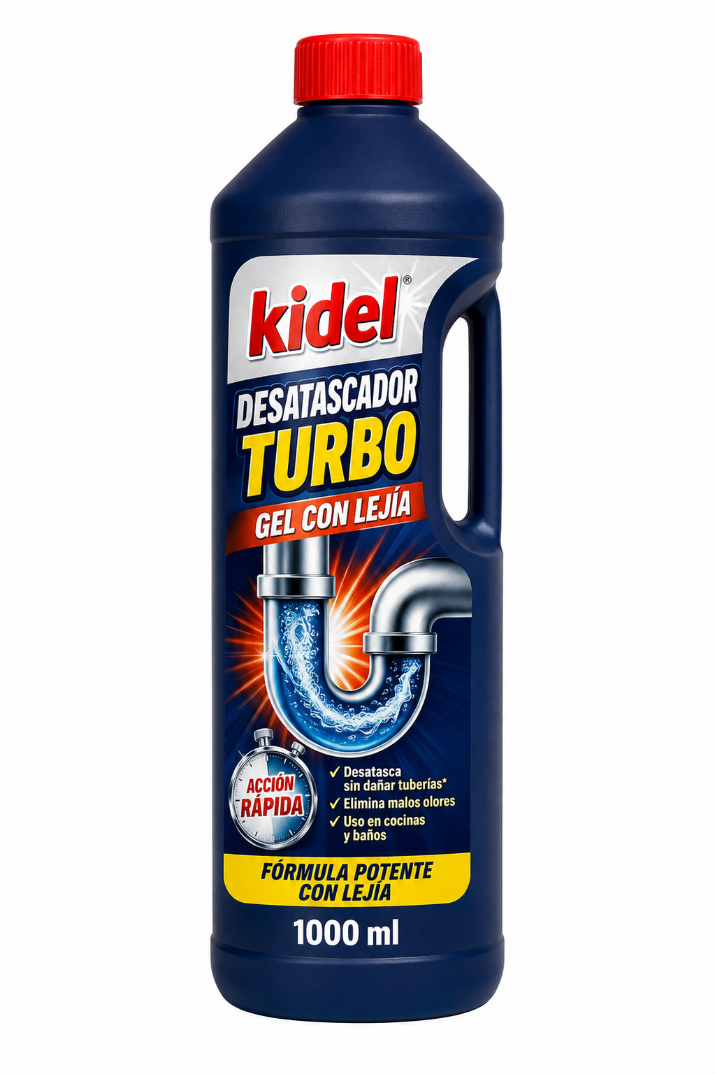 Kidel Desatascador Turbo 1000 ml