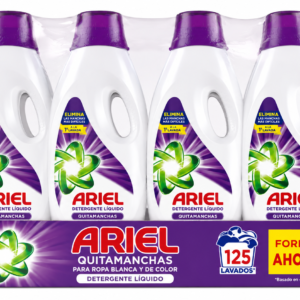 ARIEL Manchas Detergente líquido | 225L | Caja 4 uds.