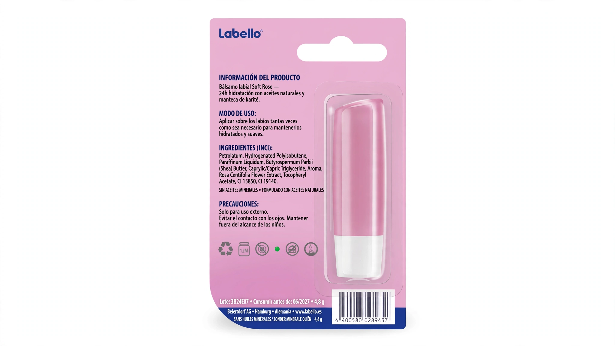 Labello Blister Soft Rose - Imagen 2