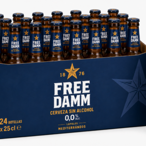 Cerveza Free Damm (Sin Alcohol) | Caja de 24 Botellas (25 cl) - Cristal