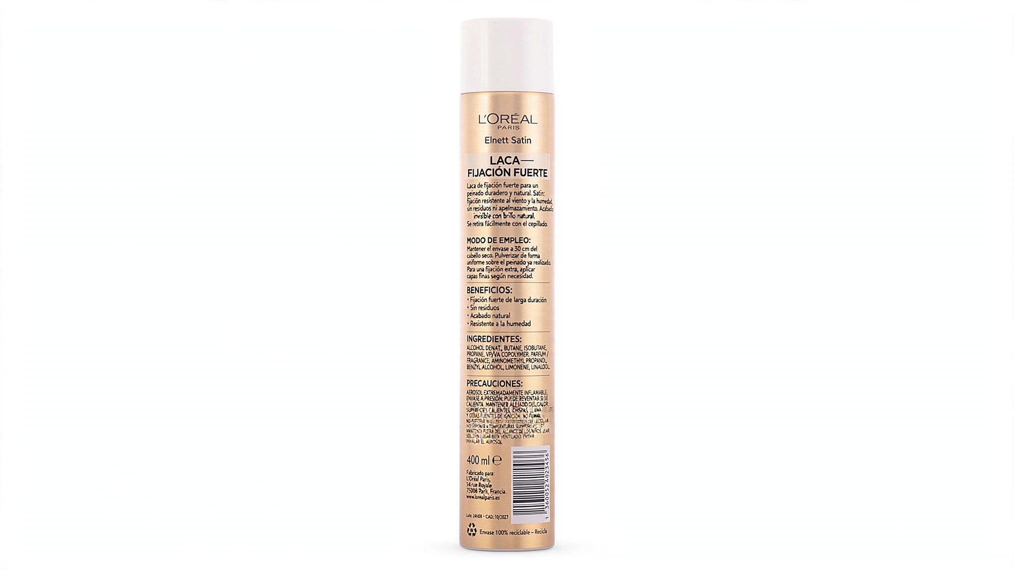 Elnett Laca 400ml - Imagen 2