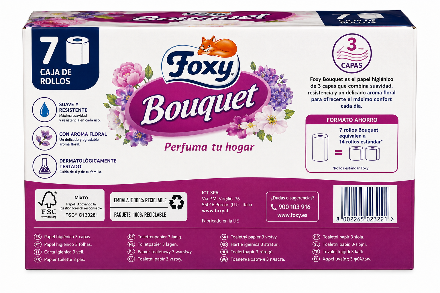 Foxy Papel HIG Bouquet 3 Capas - Imagen 2