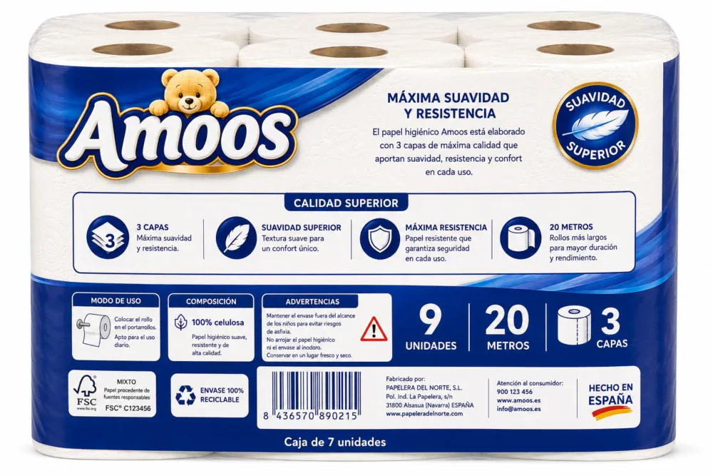 Amoos Higiénico 20 M / 9 UDS - Imagen 2