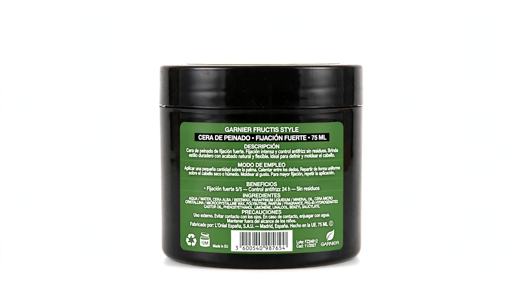 Fructis Cera de Peinado Fij.fuerte 75 ml - Imagen 2