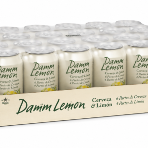 Cerveza Damm Lemon (Radler) | Caja de 24 Botellas (33 cl) - Cristal