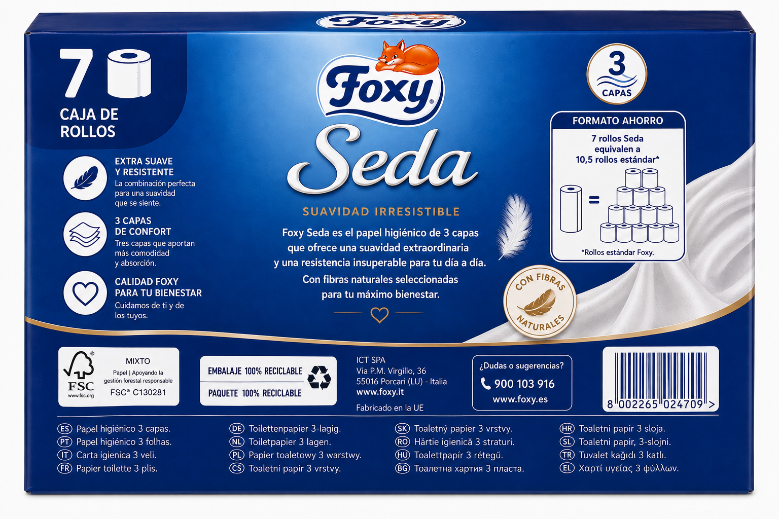 Foxy Papel HIG SEDA 3C - Imagen 2