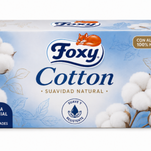 Foxy Pañuelo Caja Facial Cotton 60 uds