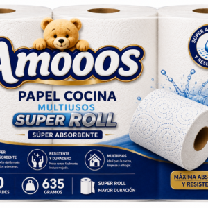 Amoos Papel Cocina Multiusos Super Roll 635 g / 10 UDS