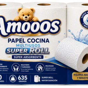 Amoos Papel Cocina Multiusos Super Roll 635 g / 10 UDS