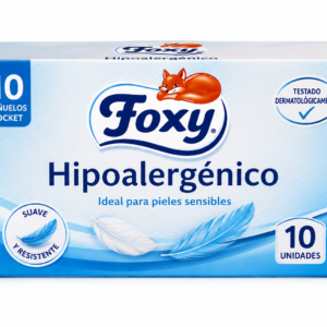 Foxy Pañuelo Pocket Hipoalergenico 10 uds