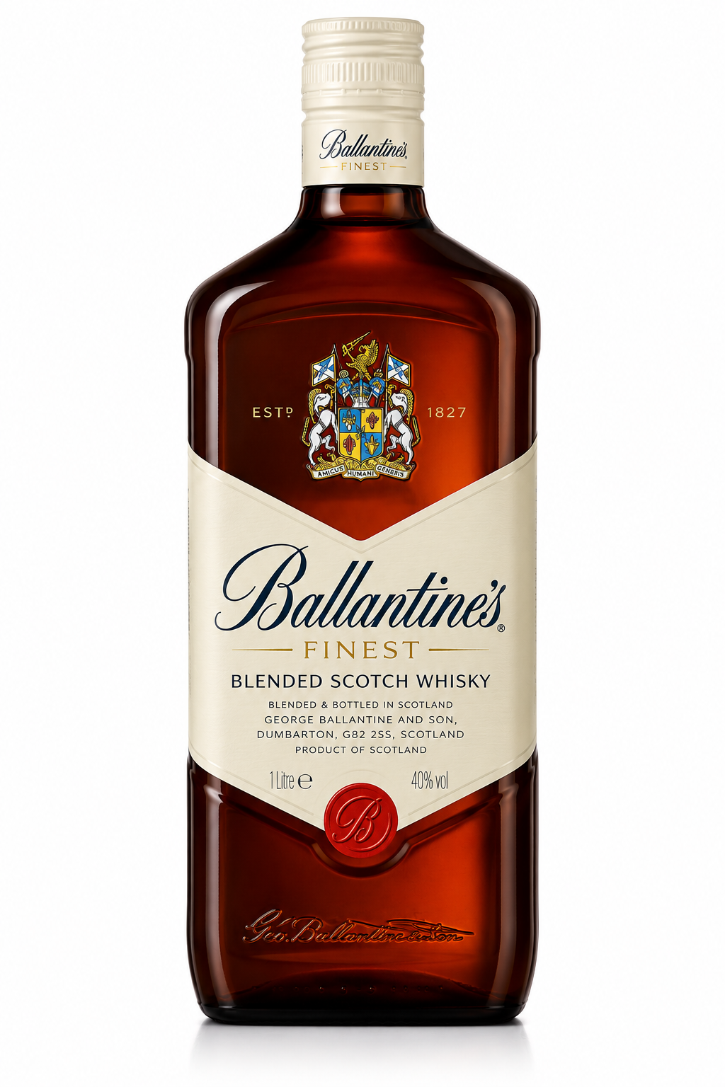 Whisky Ballantine's Finest Botella de 1 Litro - Cristal