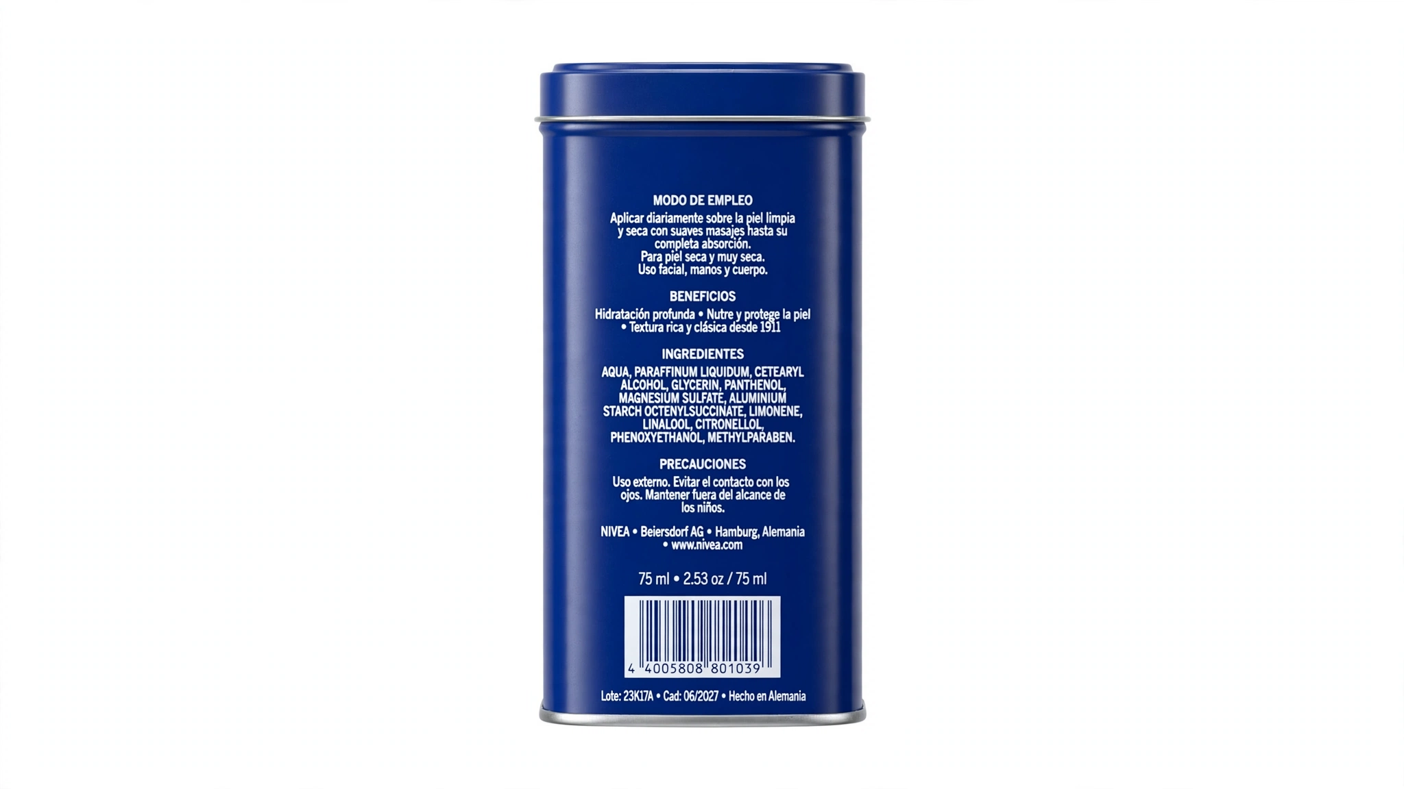 Nivea Crema Lata 75 ml - Imagen 2