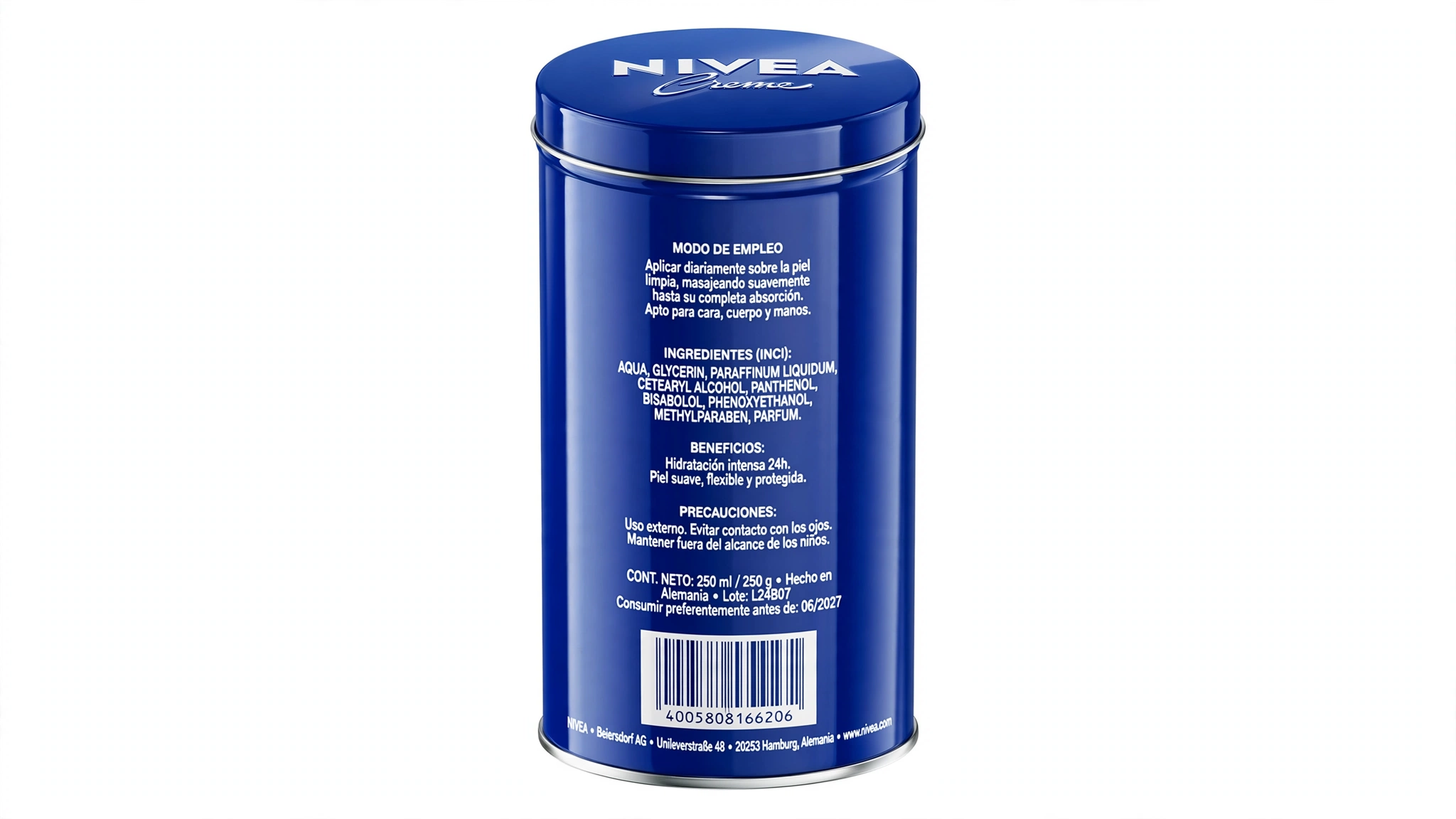 Nivea Crema Lata 250 ml - Imagen 2