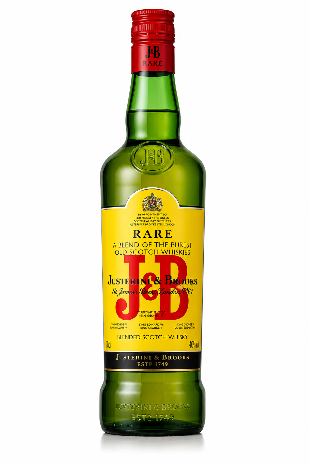 Whisky J&b Rare Botella de 70 cl Cristal