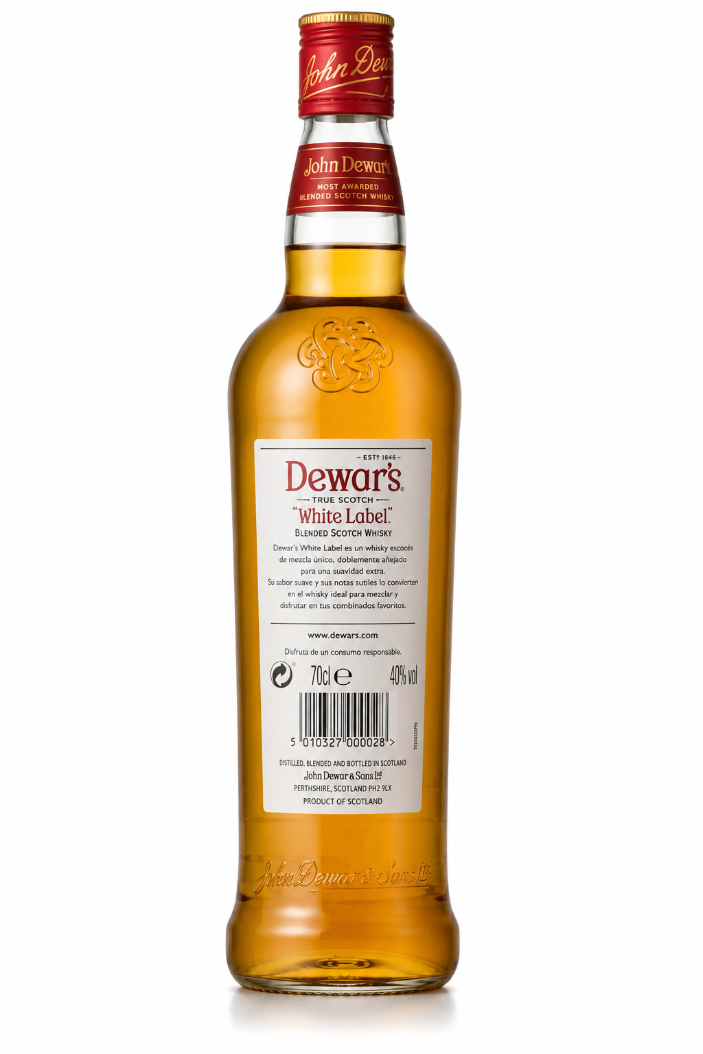 Whisky Dewar's White Label Botella de 70 cl Cristal - Imagen 2