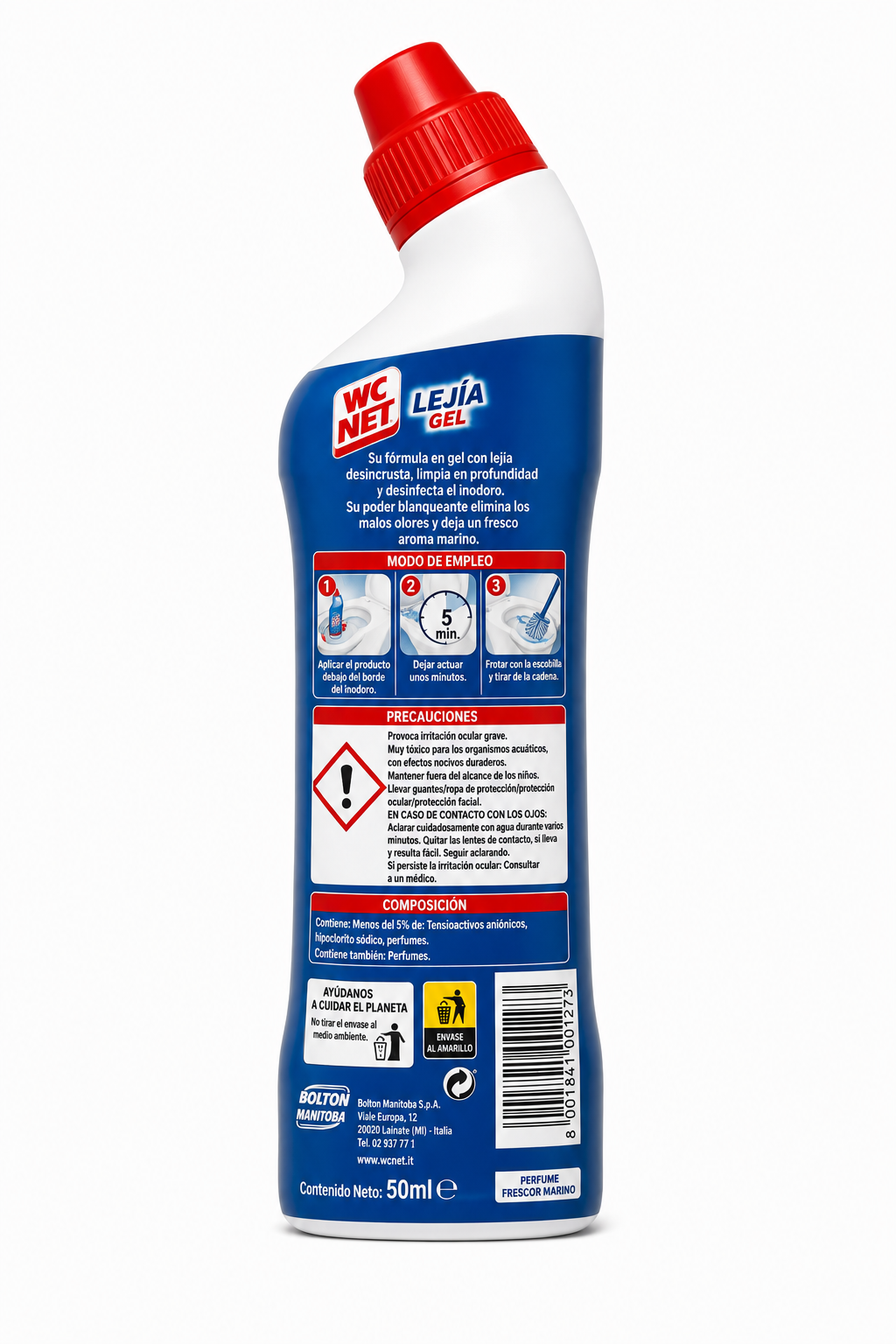 Wc Net Lejia Gel 50 ML Botella Plástico - Imagen 2