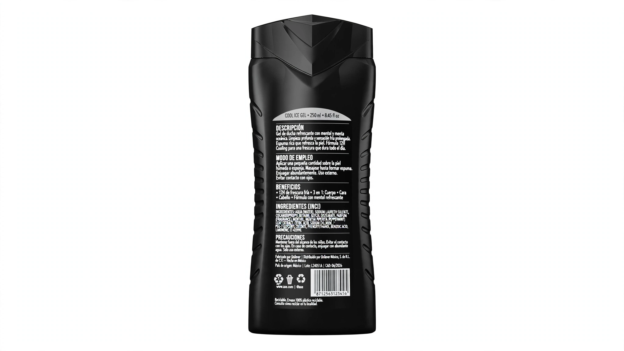Axe Gel 250ml Botella Plástico - Imagen 2