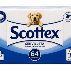 Scottex Servilleta 30x30cm 64 UDS