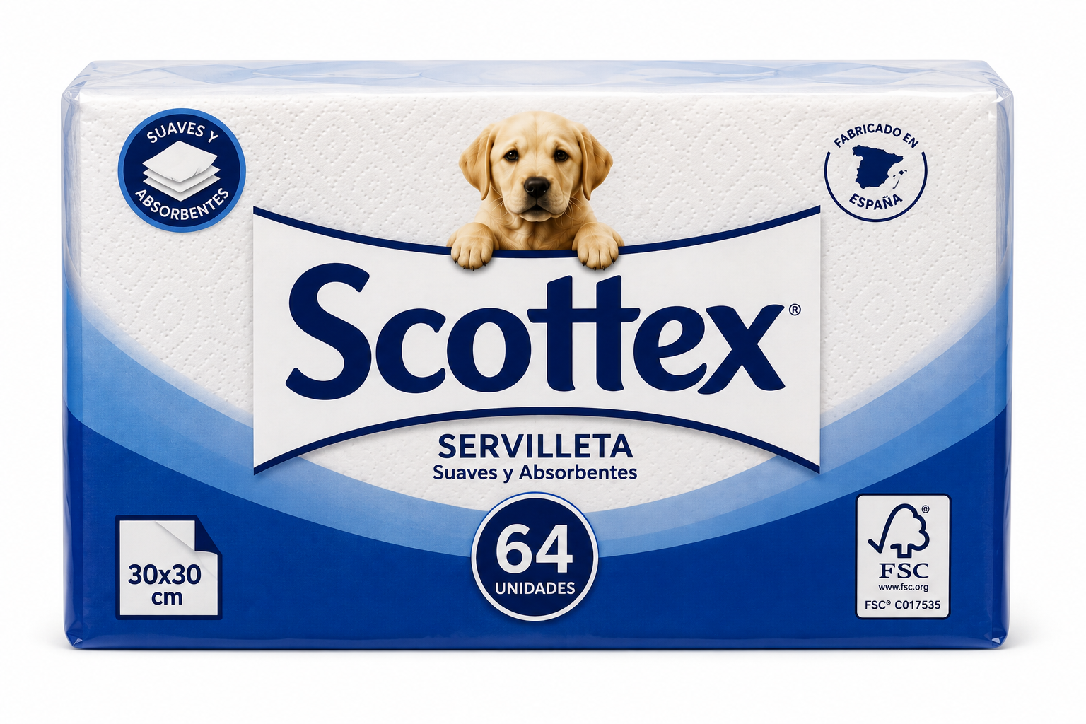Scottex Servilleta 30x30cm 64 UDS
