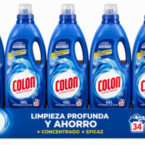 Colón DETERG.GEL | 34 DOSIS / 1,530L | Caja 5 uds.