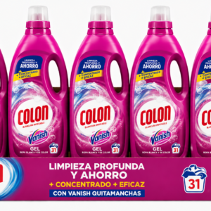 Colón Detergente líquido Gel Vanish | 31 DOSIS | Caja 5 uds.