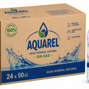 Agua Mineral Natural Nestlé Aquarel | Caja de 24 Botellas (50 cl)