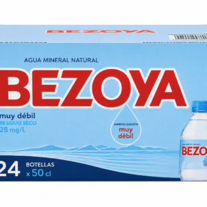 Agua Mineral Natural Bezoya | Caja de 24 Botellas (50 cl)