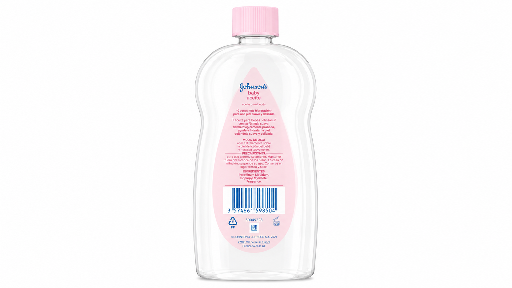 Johnson's Baby Aceite 500 ml - Imagen 2