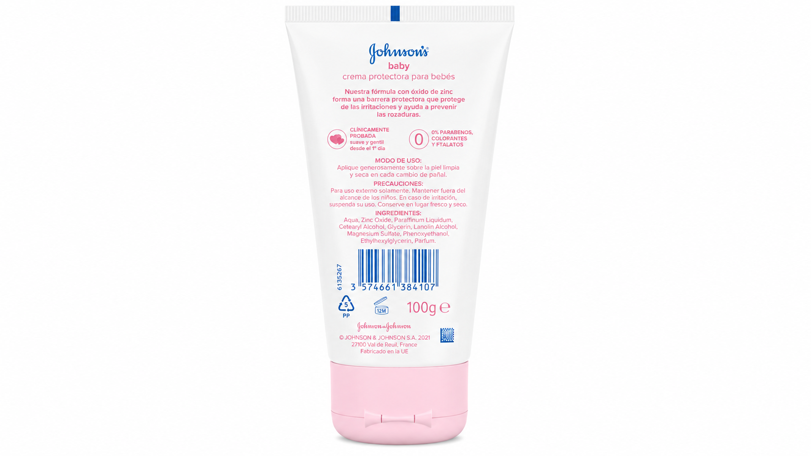 Johnson´s Baby Cr.protector.tb 100g Unidad - Imagen 2