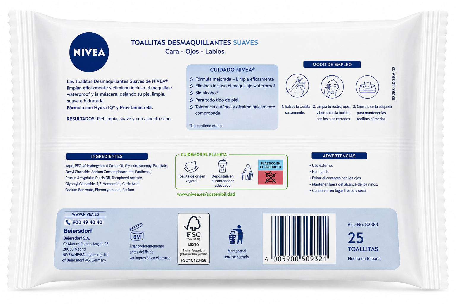 Nivea Toallitas Desmaqui - Imagen 2