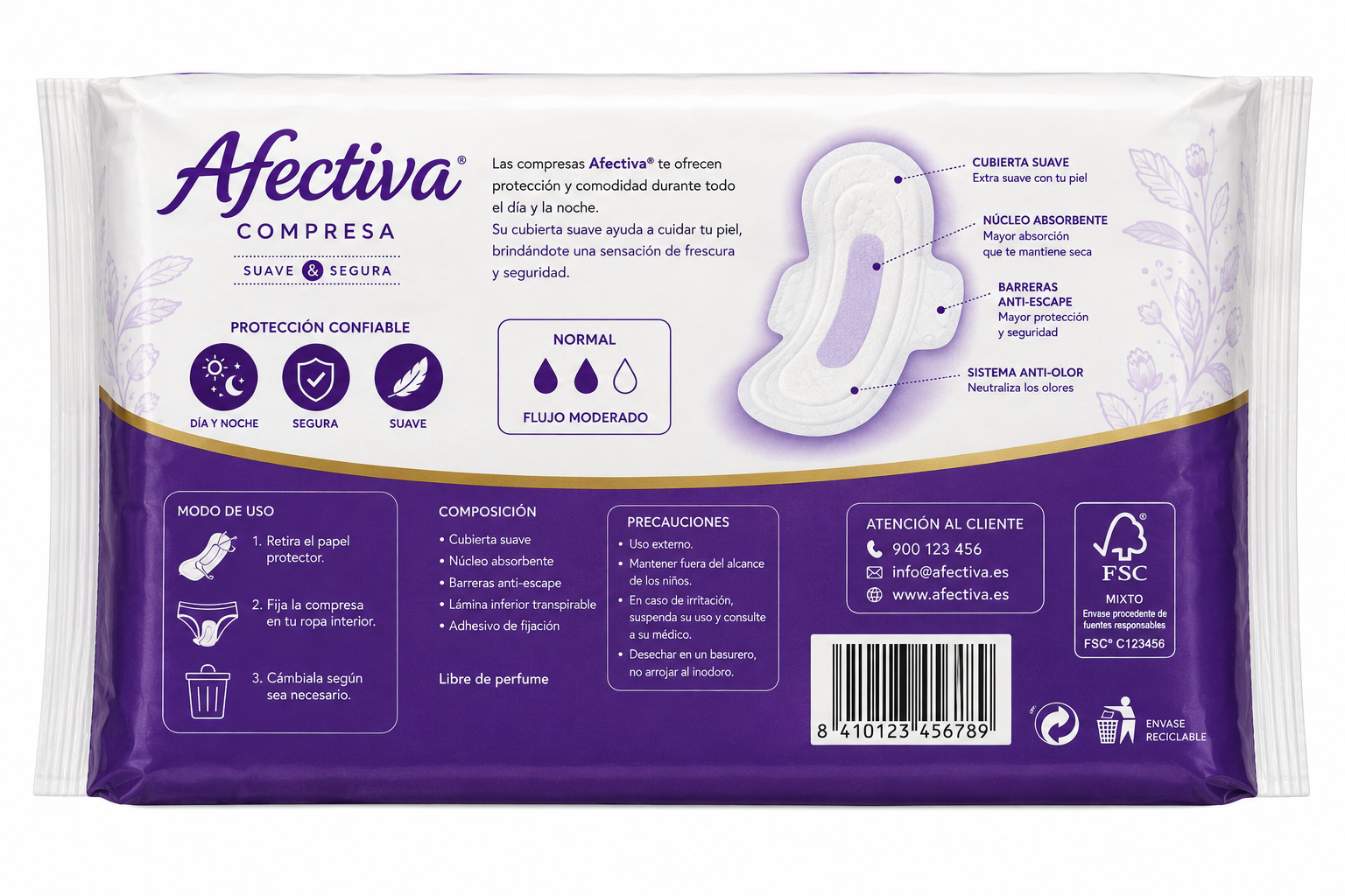 Afectiva Compresa 10ud - Imagen 2