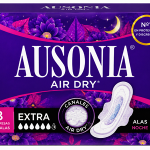 Ausonia AIR DRY Compresas ALAS Noche 8 uds