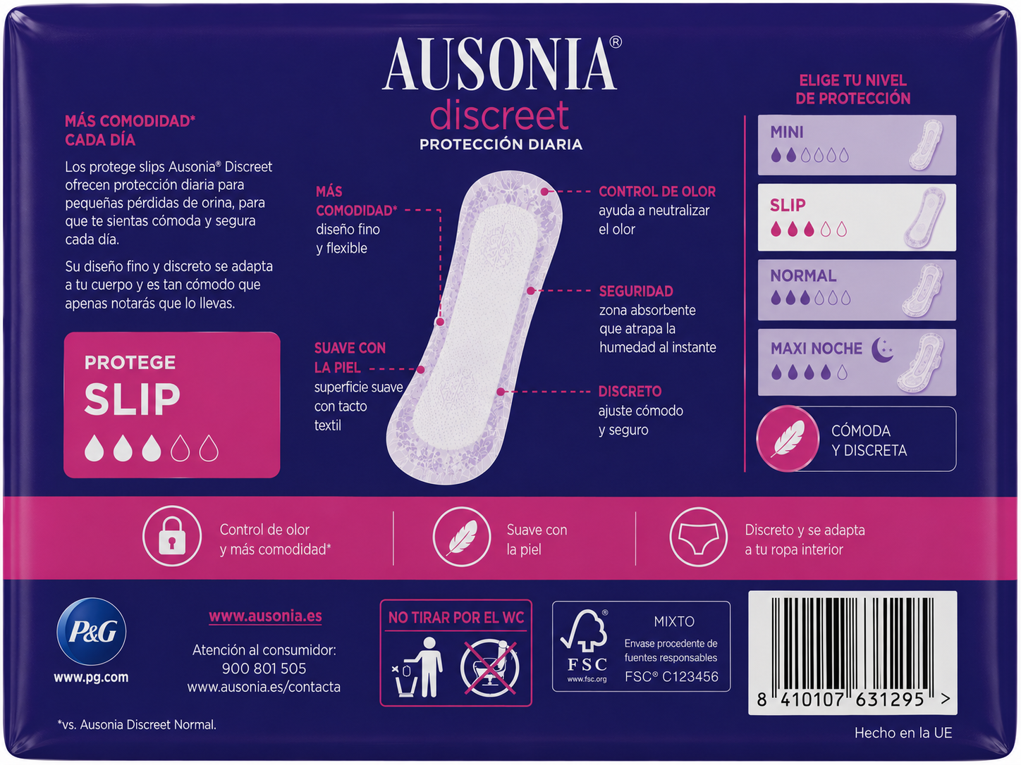 Ausonia Protege Slip 30ud - Imagen 2