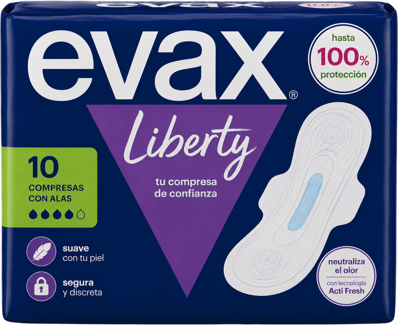 Evax Liberty Compresas Alas Super 10 Ud