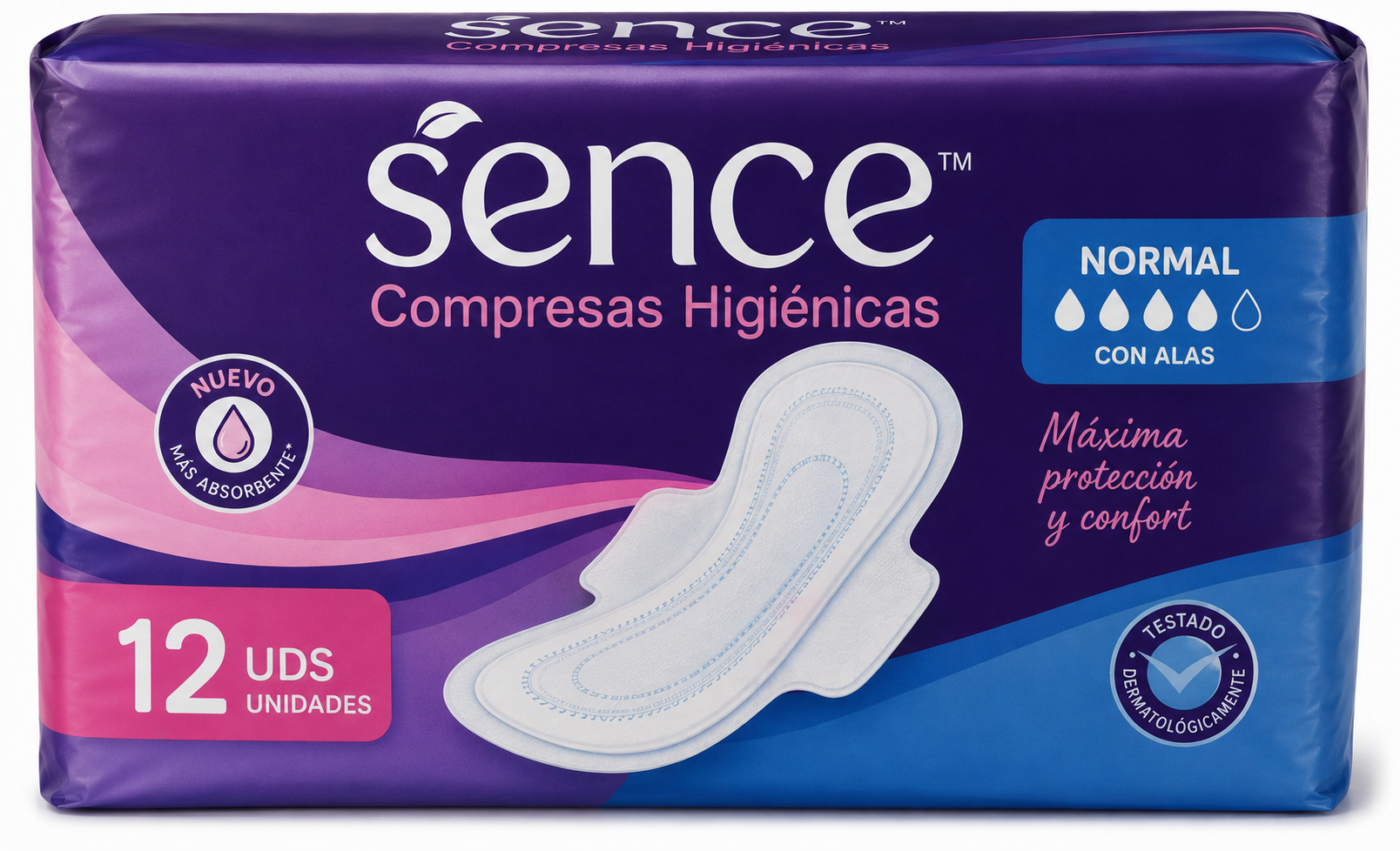 Sence Compresas Higiénicas 12uds
