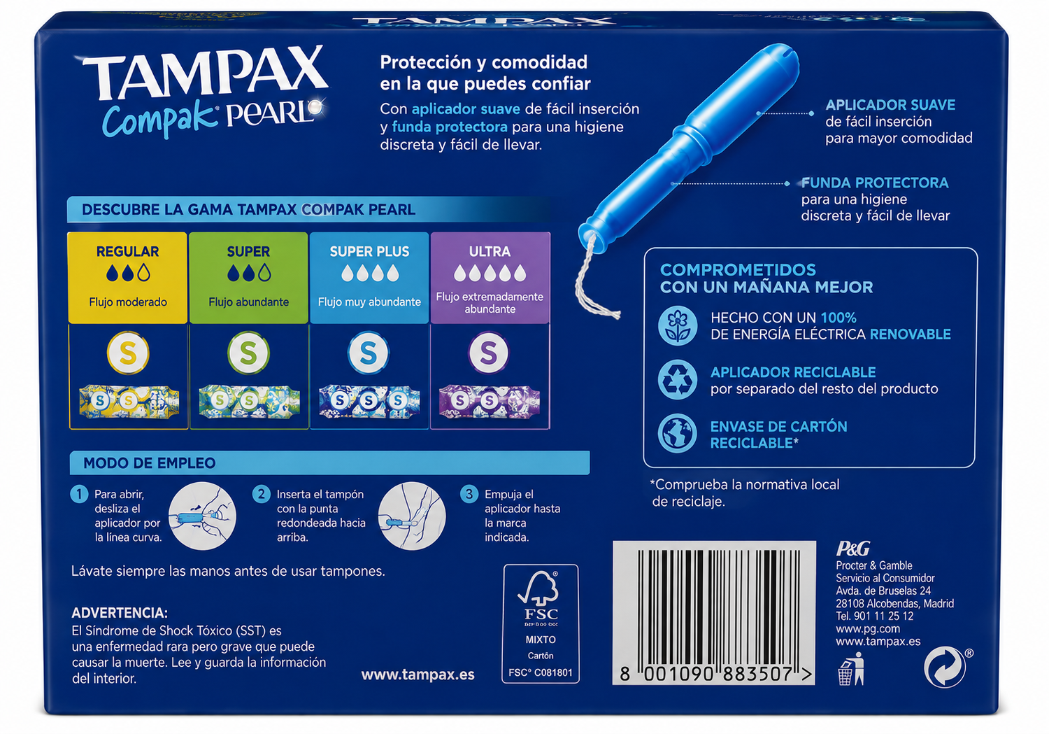 Tampax Comp.pearl 16ud - Imagen 2