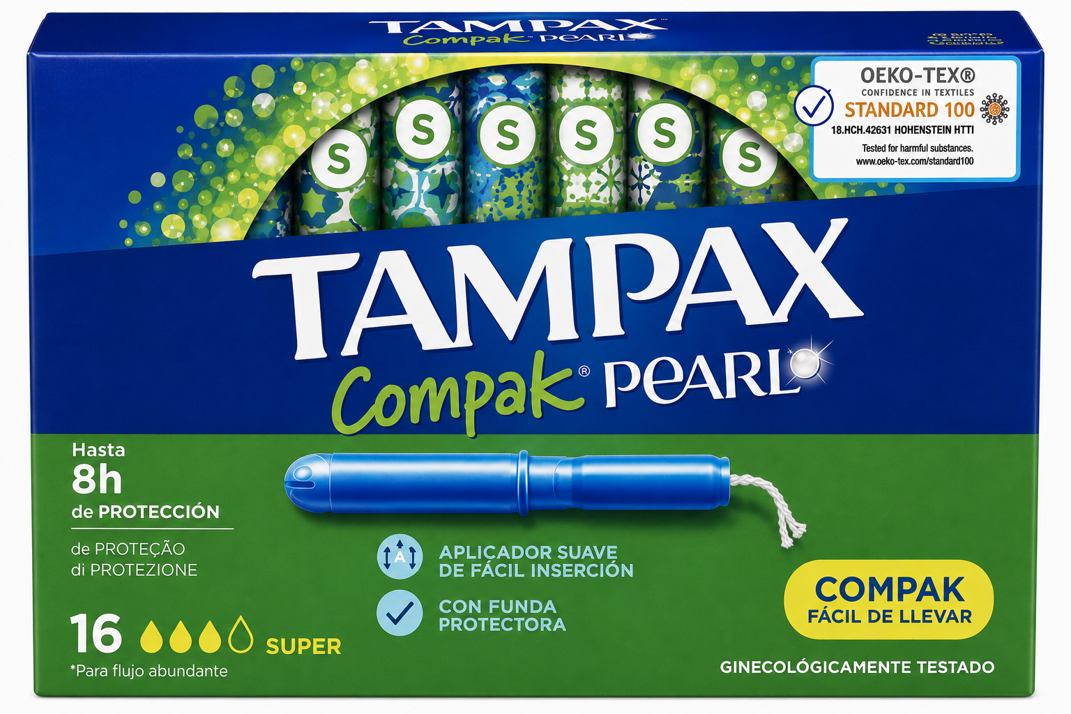 Tampax Comp.pearl Super 16 uds