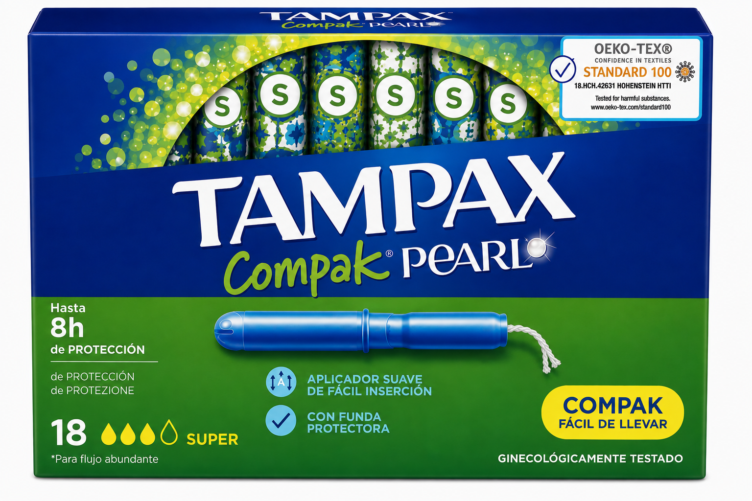 Tampax Comp.pearl Super 18 uds