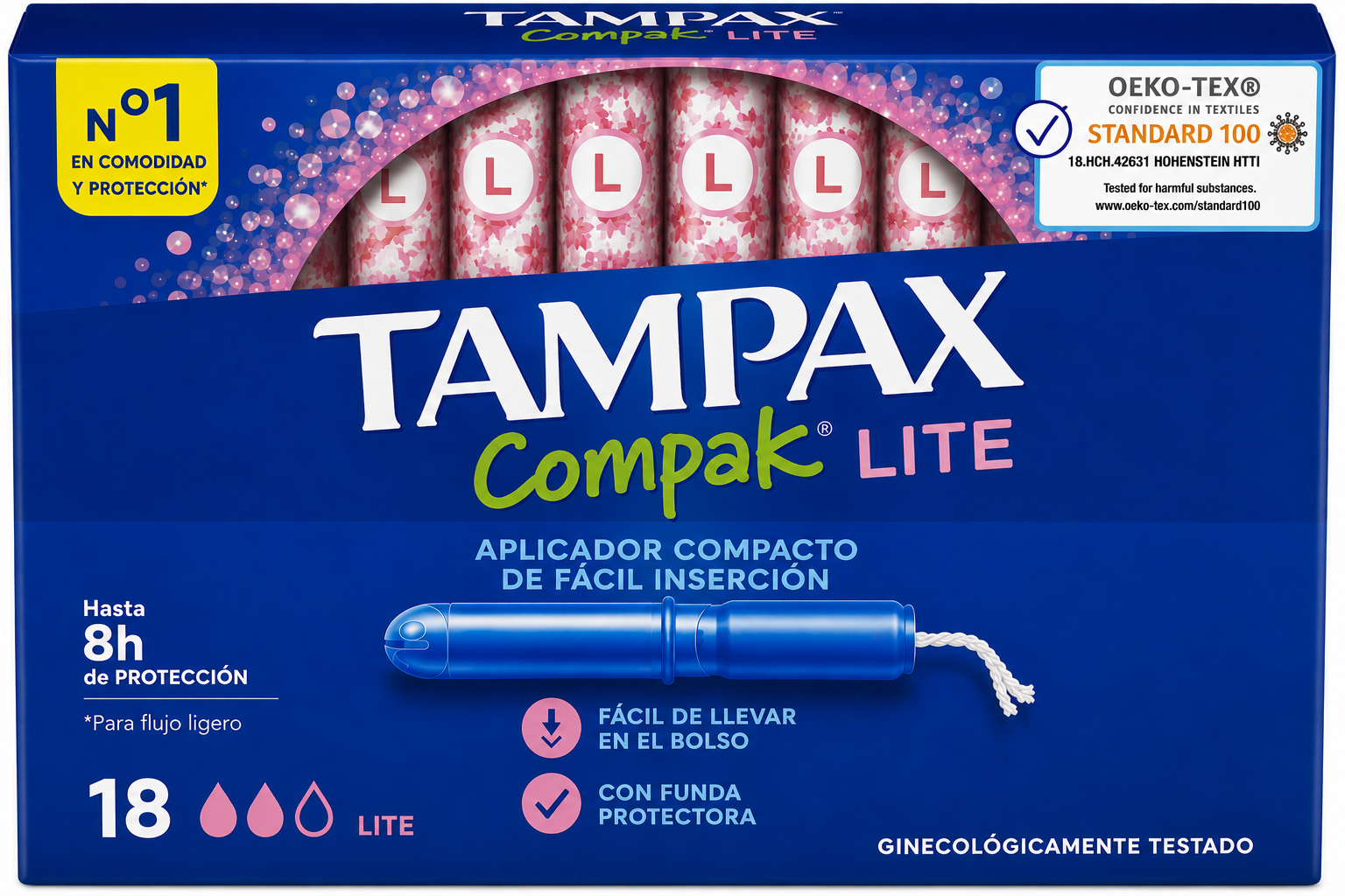 Tampax Compak Lite Tampones 18 uds