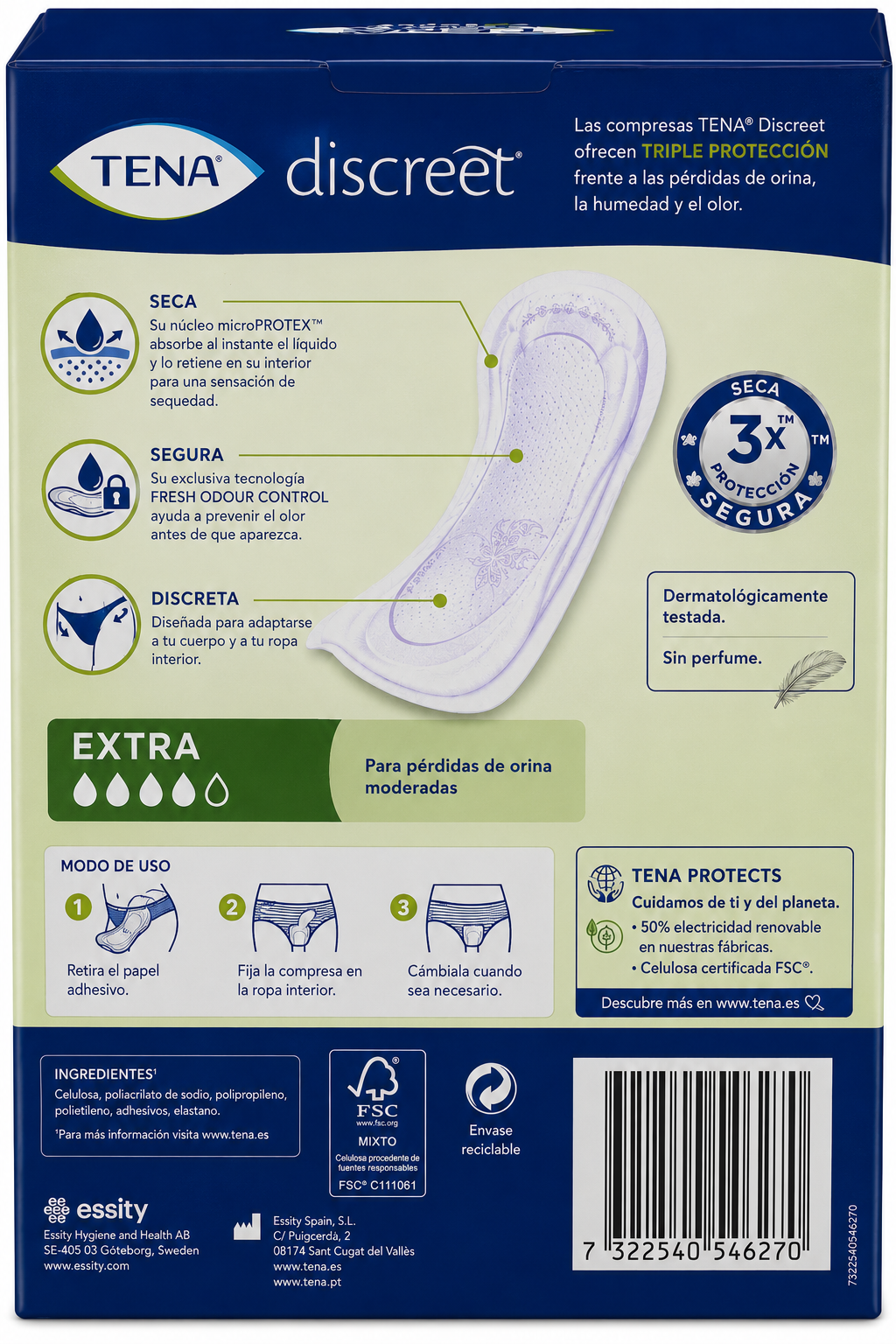 Tena Discreet Extra 10ud - Imagen 2