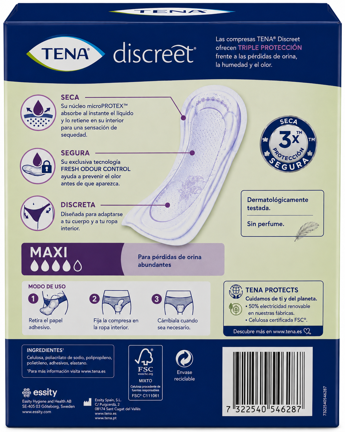 Tena Discreet Maxi 12 Ud - Imagen 2
