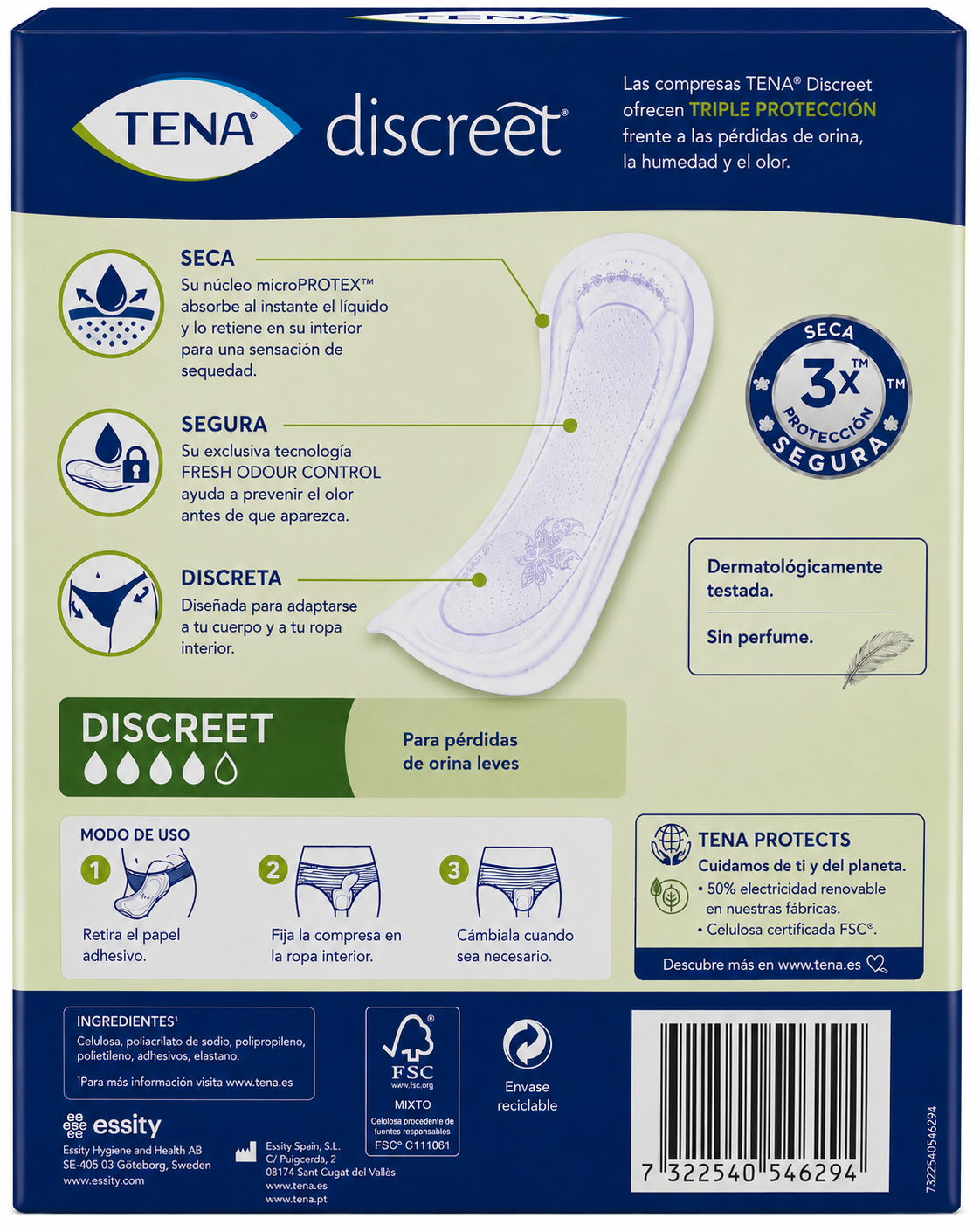 Tena Discreet Pañales 12ud - Imagen 2